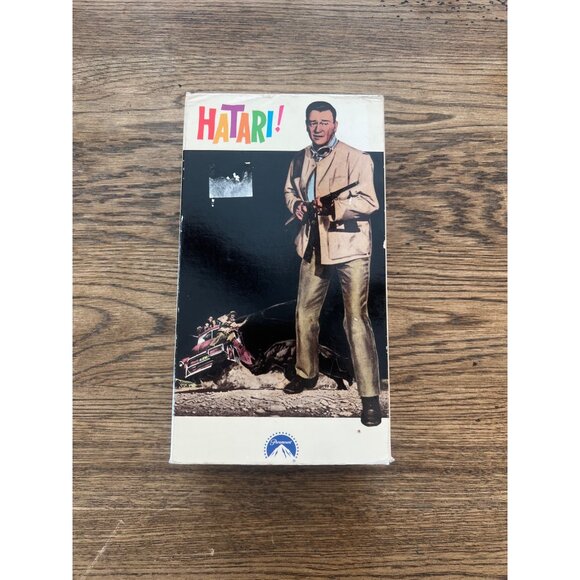 Hatari 1991 VHS Comedy Adventure John Wayne Elsa Martinelli Classic Pre-Owned - Picture 1 of 5